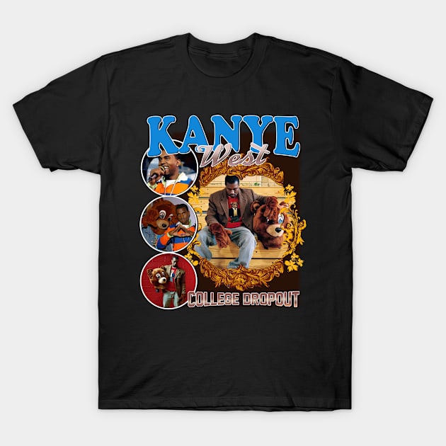 Hip Hop Fanart Kanye West T-Shirt by Planet of Tees